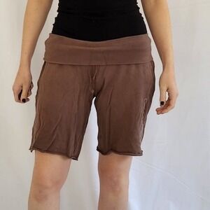 00s Abercrombie and Fitch Brown Fold Over Waist‎ Shorts